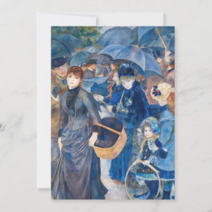 Invitation Pierre-Auguste Renoir - Les Parapluies