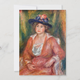 Invitation Pierre-Auguste Renoir - Portrait d'une femme assis