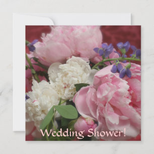 Invitation Pies roses et blanches