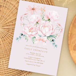 Invitation Pies roses Fleurs sauvages Bow Garden Fête des mar