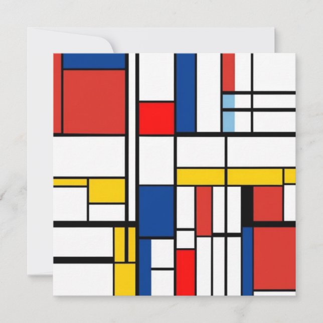 Invitation Piet Mondrian (Devant)