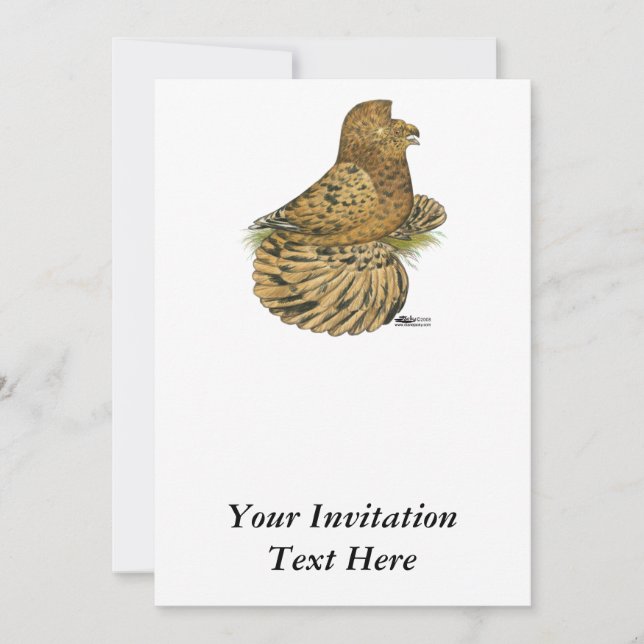 Invitation Pigeon Almond (Devant)