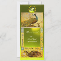 PIGEONS D'AMOUR DE MARIAGE MONOGRAMME ,topaze jaun
