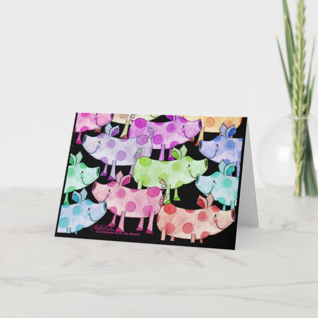 Invitation Piggy Collage (Devant)