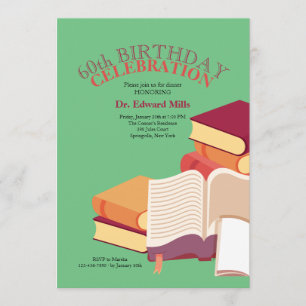 Invitation Pile d'invitation de livres