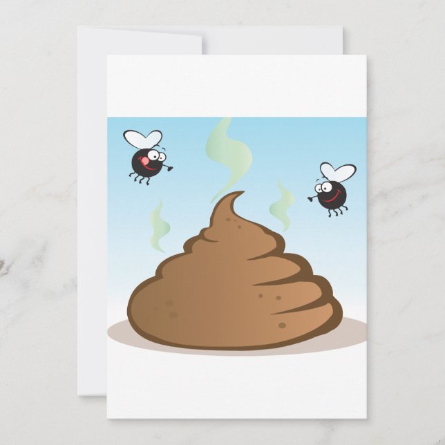 Invitation Pile Puant De Poop (Devant)
