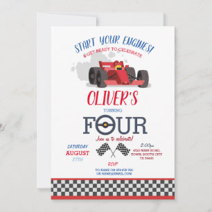 Invitation Pilote de voiture de course 4e circuit 4e annivers