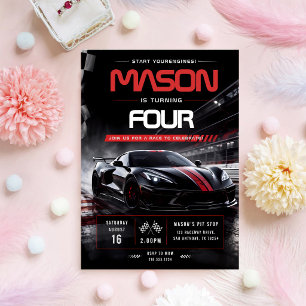 Invitation Pilote de voiture de sport 5ème anniversaire