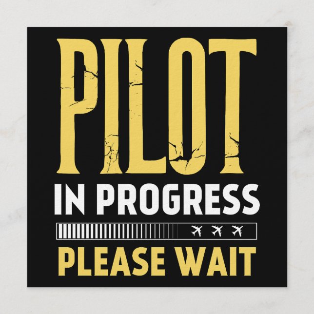 Invitation Pilote en cours de formation – Conception d'aviati (Devant)