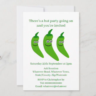 Invitation Piment Vert