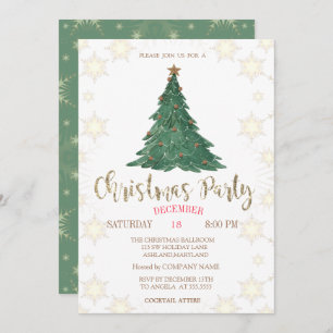 Invitation Pin de Noël, Snowflics Green Company