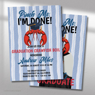 Invitation Pincez-Moi, J'ai Terminé Casquette de Remise de Di