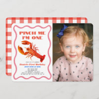 Pinch Me Retro Crawfish Photo 1er anniversaire