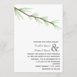 Invitation Pine Bough