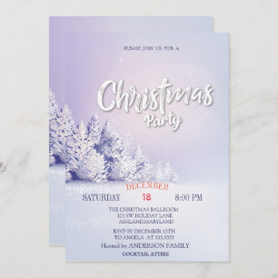 Invitation Pine Tree Forest