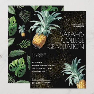 Invitation Pineappy Delight Luau Graduation Party