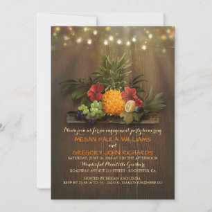 Invitation Pineappy Tropical Beach Lights