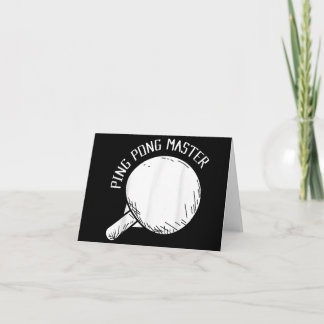 Invitation Ping Pong Master Funny Saying Table Tennis