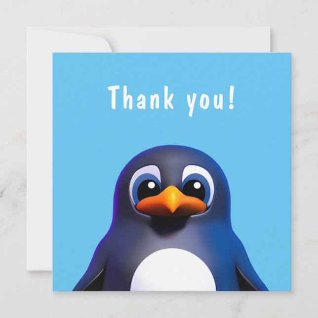 Invitation Pingouin (Devant)