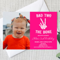 Pink Bad Two The Bone Skeleton 2e fête d'anniversa