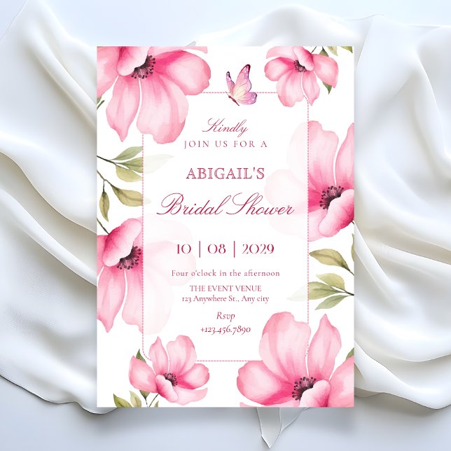 Invitation Pink blossom  (Créateur téléchargé)