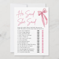 Pink Bow Il Dit Qu'Elle A Dit Fête des mariées Gam