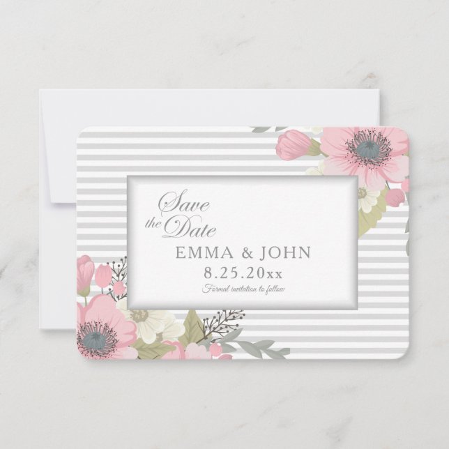 Invitation Pink Dogwood Enregistrer la date de l'annonce (Devant)