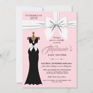 Invitation Pink Elegant Mode Ethnic Tiffany Baby shower