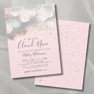 Invitation Pink Elle est sur Cloud Neuf Baby shower