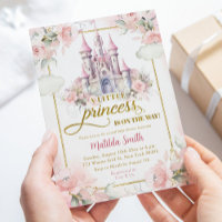 Pink Gold Little Princess Royal Castle Baby shower