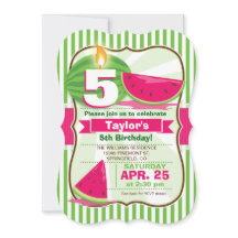 Pink & Green Watermelon, fête d'anniversaire pour 