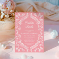 Pink Papel Picado Baby shower mexicain