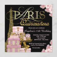 Pink Paris Quinceanera