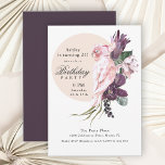 Invitation Pink Parrot Boho Tropical 21e fête d'anniversaire<br><div class="desc">Organisez une fête d'anniversaire mémorable pour fêter un 21e anniversaire - ou n'importe quel âge avec cette merveilleuse invitation colorée à la fête. Le thème est boho tropical et les couleurs et les textures de l'oeuvre sont tout simplement époustouflantes ! On y trouve des fleurs tropicales luxuriantes et un perroquet...</div>