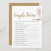 Pink Pearl & Prosecco Couple Trivia Bridal Game