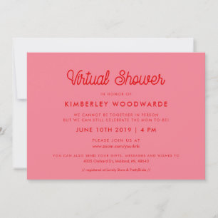 Invitation Pink Retro, script vintage