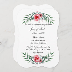 Invitation Pink Rose Green Foliage