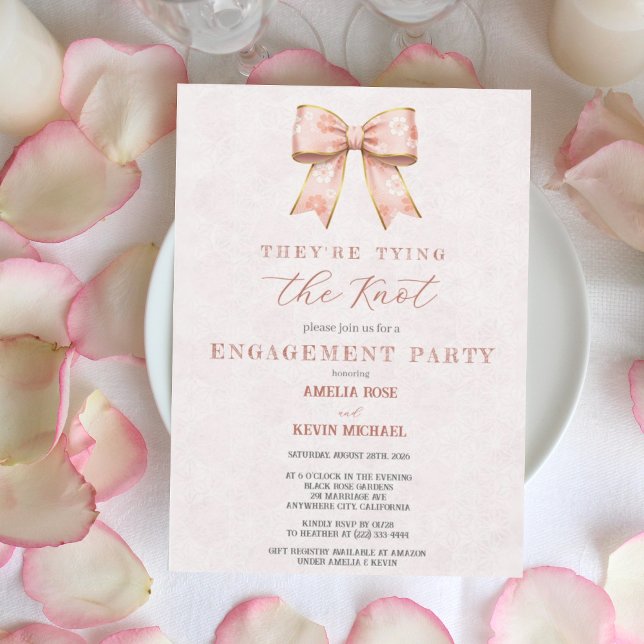 Invitation Pink Sakura Ribbon – Japanese-Inspired  (Créateur téléchargé)