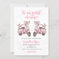 Pink Scooter plus grande Fête des mariées d'aventu
