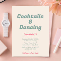 Pink Stripes Cocktails & Danses 21e anniversaire