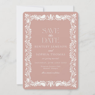 Invitation Pink Talavera Carreaux Espagne Fiesta Enregistrer 