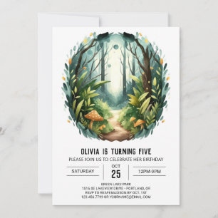 Invitation Pins sur mesure Bois Anniversaire