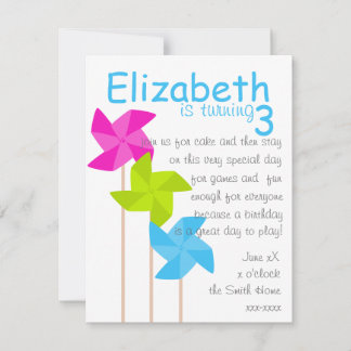 Invitation Pinwheel Trio
