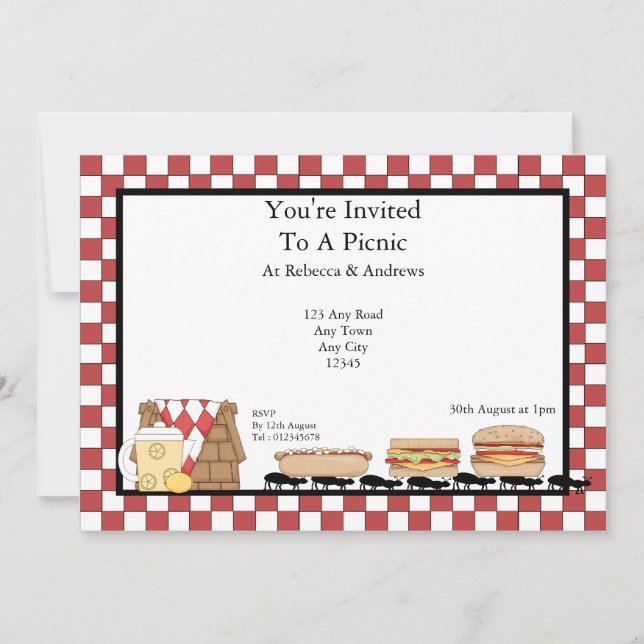 Invitation Pique-nique (Devant)