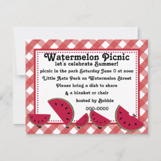Invitation Pique-nique d'Ant's Watermleon