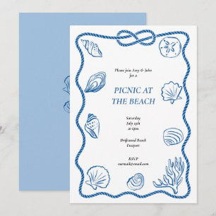 Invitation Pique-Nique De Plage