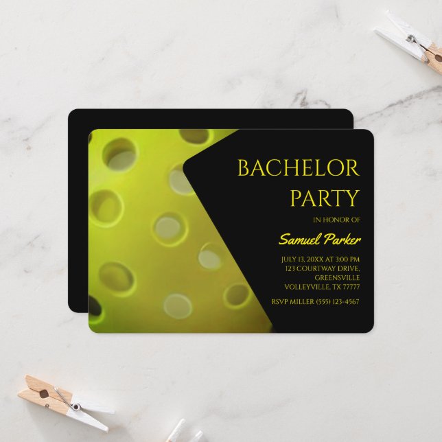 Invitation Pique-nique fête d'anniversaire sport (Devant/Arrière en situation)