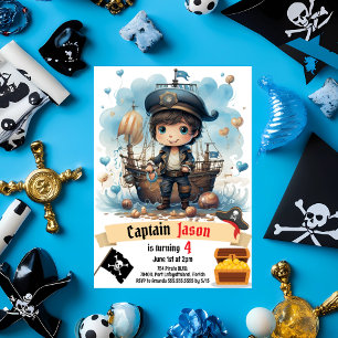 Invitation Pirate Anniversaire Pour Enfants