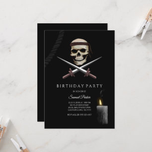 Invitation Pirate Bachelor Party - thème pirate
