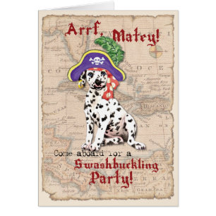 Invitation Pirate Dalmatienne